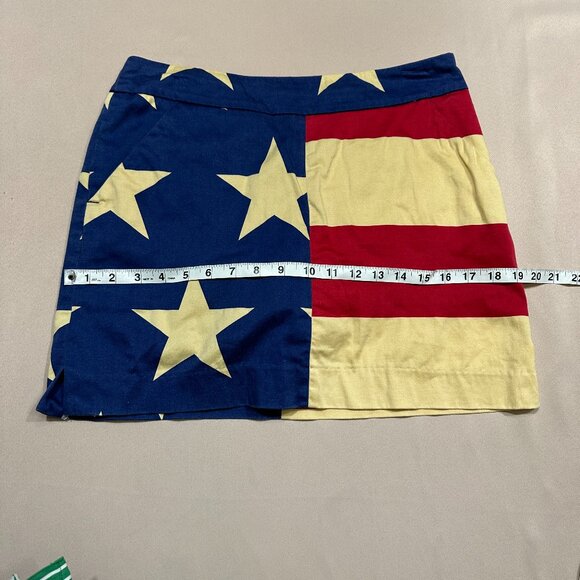Loud Mouth Stars and Stripes Skort Size: 4 - Picture 12 of 13